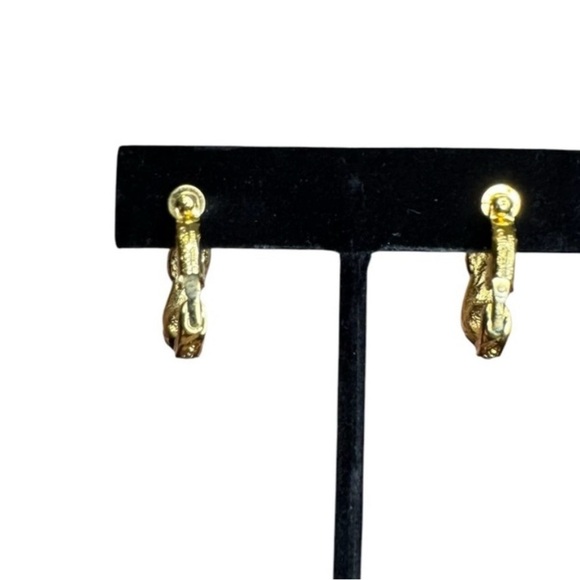 Givenchy Gold and Silver Crystal Earrings - Picture 4 of 6